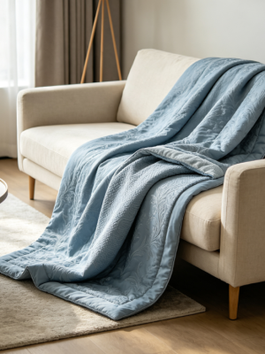 French-style lace washed cotton duvet cover, gentle and breathable