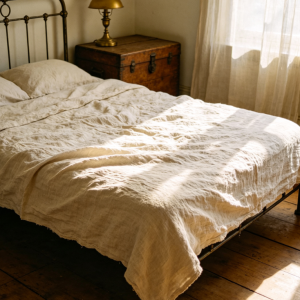 Retro linen, comfortable and simple.