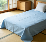 Solid color sheets for nude sleeping.