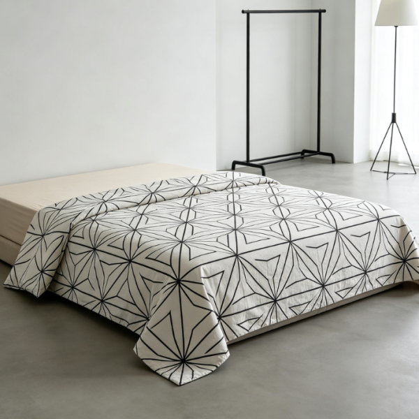 Japanese solid color natural breathable linen duvet cover