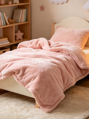 High-count long-pile satin light luxury soft light duvet cover