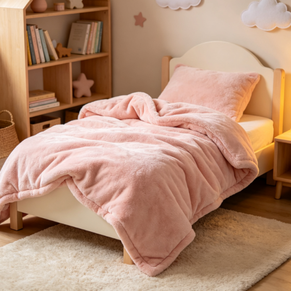 High-count long-pile satin light luxury soft light duvet cover