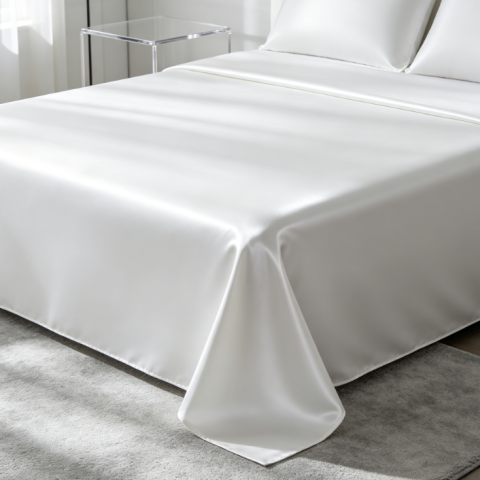 Simple solid color silk sheets for skin-friendly use.